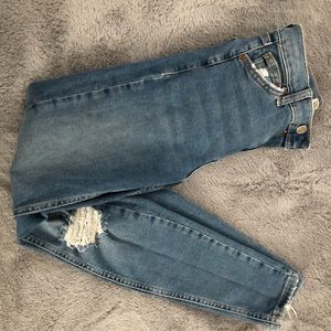Topshop Jamie jeans distressed highwaisted